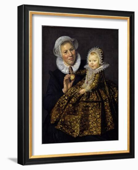 Catharina Hooft with Her Nurse-Frans I Hals-Framed Giclee Print