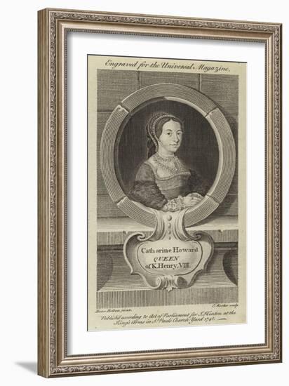 Catharine Howard, Queen of King Henry VIII-Hans Holbein the Younger-Framed Giclee Print