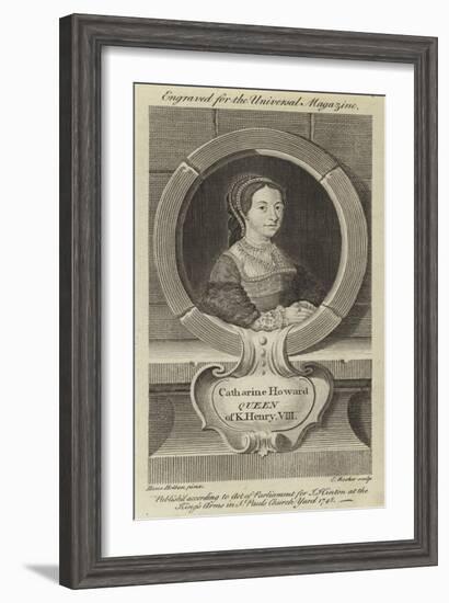 Catharine Howard, Queen of King Henry VIII-Hans Holbein the Younger-Framed Giclee Print