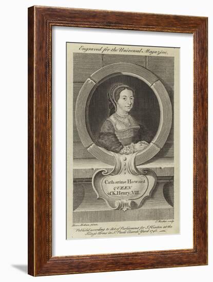 Catharine Howard, Queen of King Henry VIII-Hans Holbein the Younger-Framed Giclee Print