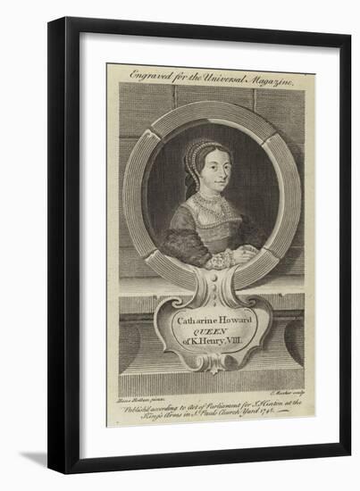 Catharine Howard, Queen of King Henry VIII-Hans Holbein the Younger-Framed Giclee Print