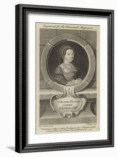 Catharine Howard, Queen of King Henry VIII-Hans Holbein the Younger-Framed Giclee Print