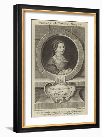 Catharine Howard, Queen of King Henry VIII-Hans Holbein the Younger-Framed Giclee Print