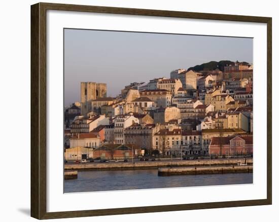 Cathedral and Alfama District at Dawn, Lisbon, Portugal, Europe-Rolf Richardson-Framed Photographic Print