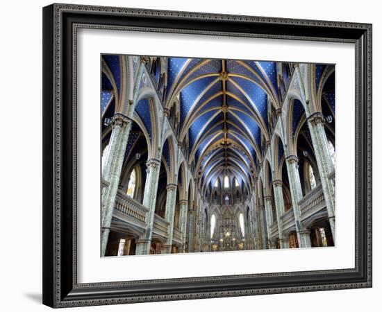 Cathedral and Basilica of Notre Dame Built Between 1839 and 1885, Ottawa, Ontario, Canada-De Mann Jean-Pierre-Framed Photographic Print