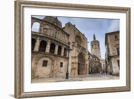 Cathedral and Miguelete Bell Tower, Plaza De La Virgen, Autumn (Fall), Valencia, Spain, Europe-Eleanor Scriven-Framed Photographic Print