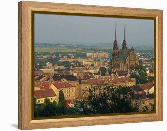 Cathedral and Skyline of the City of Brno in South Moravia, Czech Republic, Europe-Strachan James-Framed Premier Image Canvas