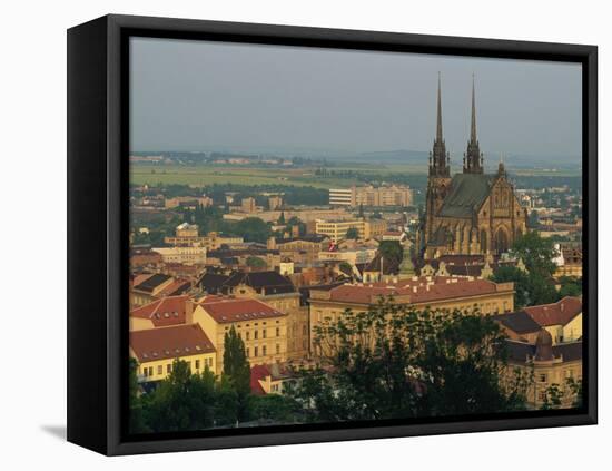 Cathedral and Skyline of the City of Brno in South Moravia, Czech Republic, Europe-Strachan James-Framed Premier Image Canvas