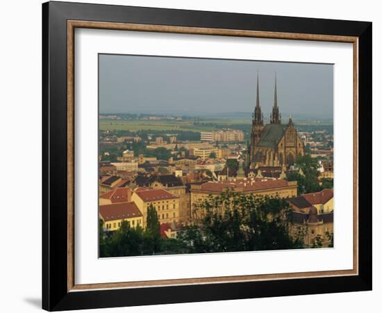 Cathedral and Skyline of the City of Brno in South Moravia, Czech Republic, Europe-Strachan James-Framed Photographic Print