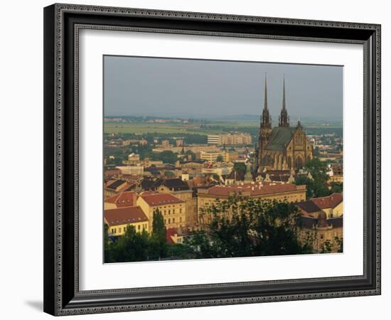 Cathedral and Skyline of the City of Brno in South Moravia, Czech Republic, Europe-Strachan James-Framed Photographic Print