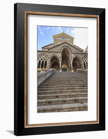 Cathedral and Steps with No People, Amalfi, Costiera Amalfitana (Amalfi Coast), Campania, Italy-Eleanor Scriven-Framed Photographic Print