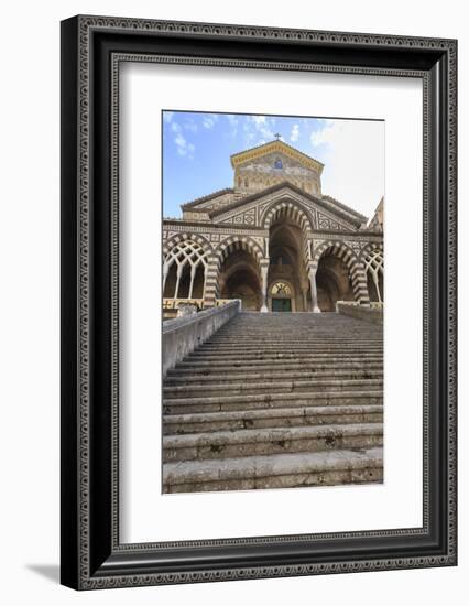 Cathedral and Steps with No People, Amalfi, Costiera Amalfitana (Amalfi Coast), Campania, Italy-Eleanor Scriven-Framed Photographic Print