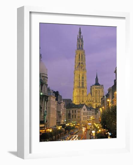 Cathedral at Antwerp, Belgium-Demetrio Carrasco-Framed Photographic Print