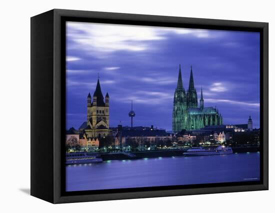 Cathedral at Cologne, North Rhine Westphalia, Germany-Gavin Hellier-Framed Premier Image Canvas