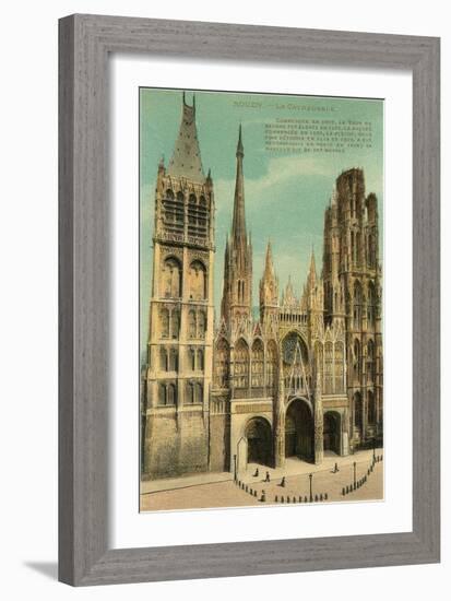 Cathedral at Rouen-null-Framed Art Print