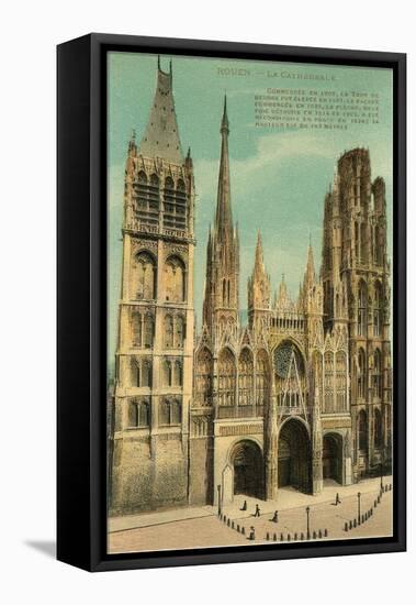 Cathedral at Rouen-null-Framed Stretched Canvas