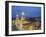 Cathedral at twilight, Plaza de Armas, elevated view, Arequipa, Peru, South America-Karol Kozlowski-Framed Photographic Print