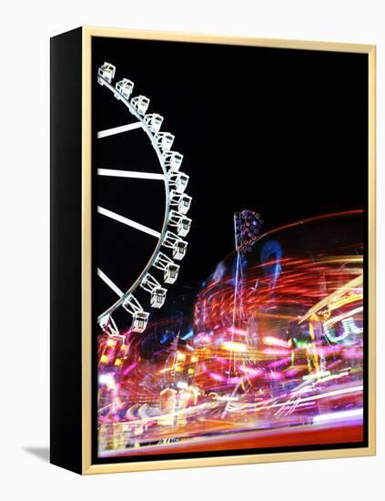 Cathedral, Carousel, Amusement Ride, Motion, Dynamic-Axel Schmies-Framed Premier Image Canvas