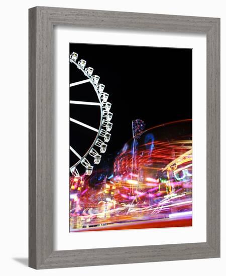 Cathedral, Carousel, Amusement Ride, Motion, Dynamic-Axel Schmies-Framed Photographic Print
