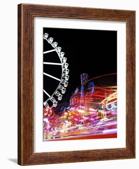 Cathedral, Carousel, Amusement Ride, Motion, Dynamic-Axel Schmies-Framed Photographic Print