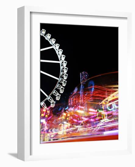 Cathedral, Carousel, Amusement Ride, Motion, Dynamic-Axel Schmies-Framed Photographic Print