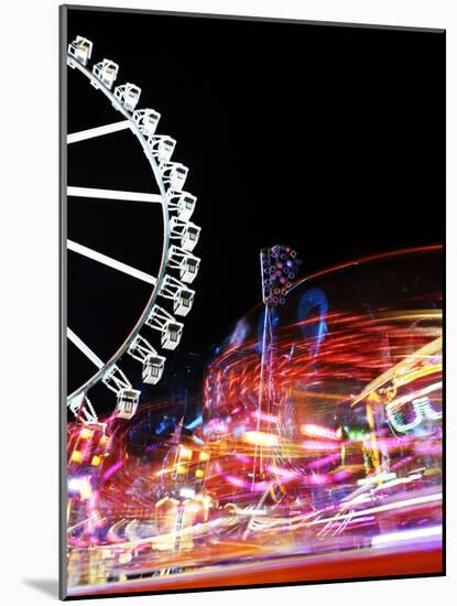 Cathedral, Carousel, Amusement Ride, Motion, Dynamic-Axel Schmies-Mounted Photographic Print