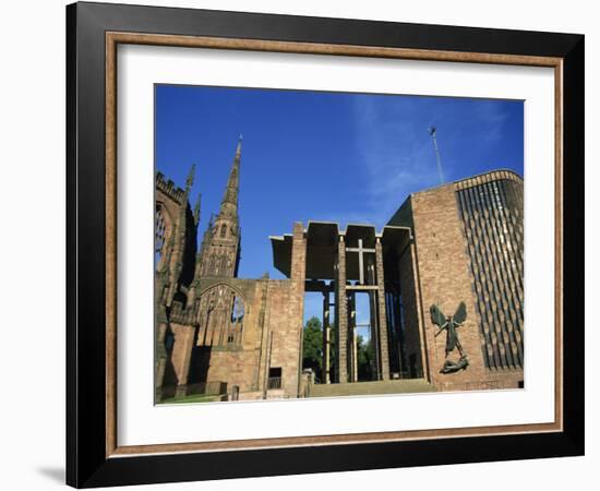 Cathedral Church of St. Michael, Old and New, Coventry, Warwickshire, West Midlands, England, UK-Neale Clarke-Framed Photographic Print