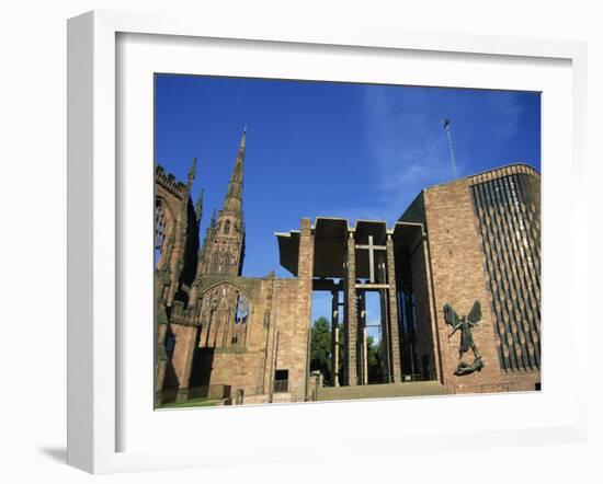 Cathedral Church of St. Michael, Old and New, Coventry, Warwickshire, West Midlands, England, UK-Neale Clarke-Framed Photographic Print