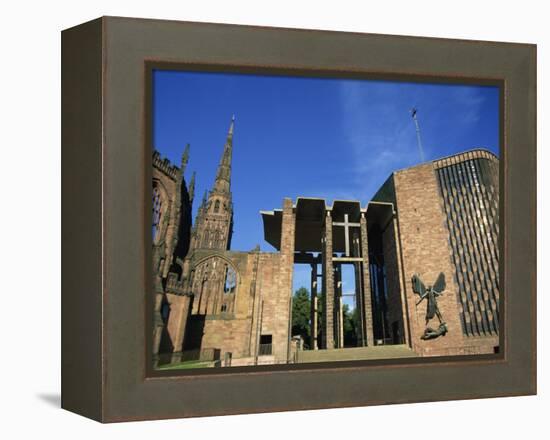 Cathedral Church of St. Michael, Old and New, Coventry, Warwickshire, West Midlands, England, UK-Neale Clarke-Framed Premier Image Canvas