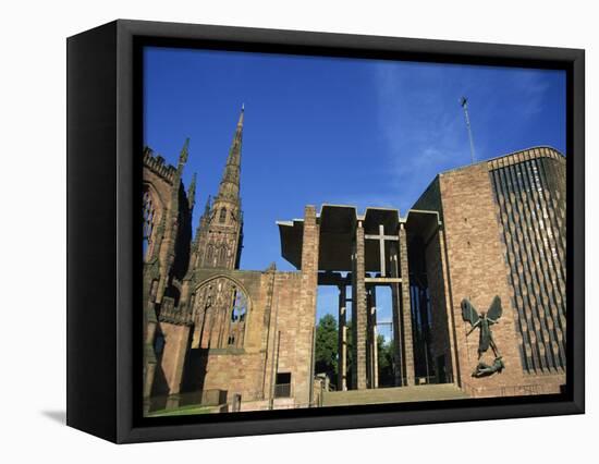 Cathedral Church of St. Michael, Old and New, Coventry, Warwickshire, West Midlands, England, UK-Neale Clarke-Framed Premier Image Canvas