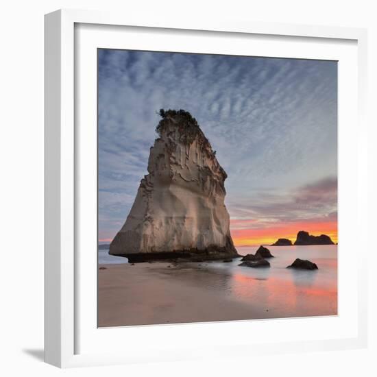 Cathedral Cove, Hahei, Coromadel Peninsula, Waikato, North Island, New Zealand-Rainer Mirau-Framed Photographic Print