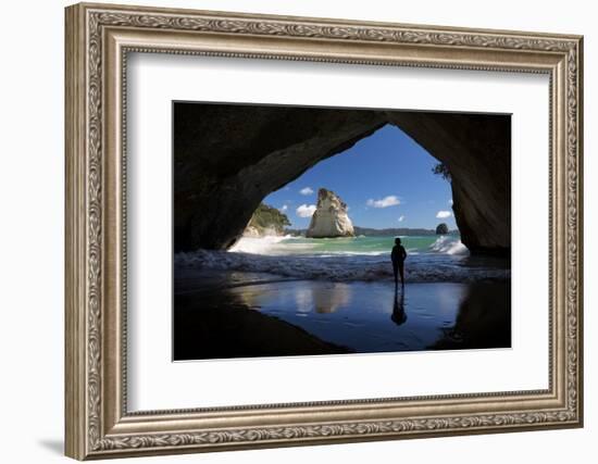 Cathedral Cove, Hahei, Coromandel Peninsula, Waikato, North Island, New Zealand, Pacific-Stuart-Framed Photographic Print