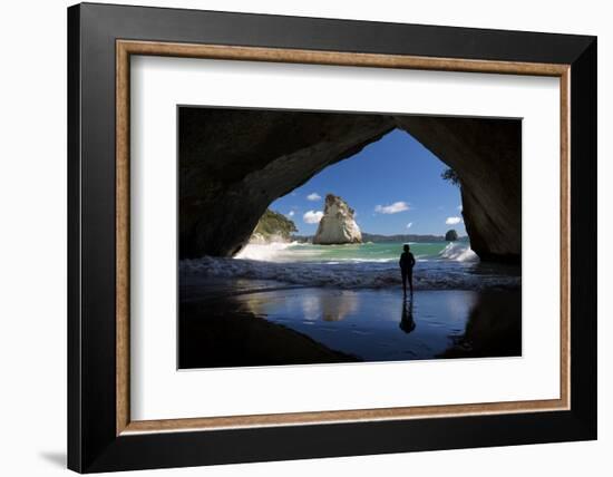 Cathedral Cove, Hahei, Coromandel Peninsula, Waikato, North Island, New Zealand, Pacific-Stuart-Framed Photographic Print