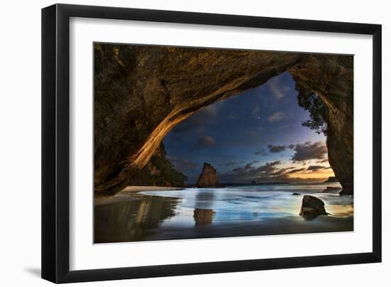 Cathedral Cove-Yan Zhang-Framed Art Print