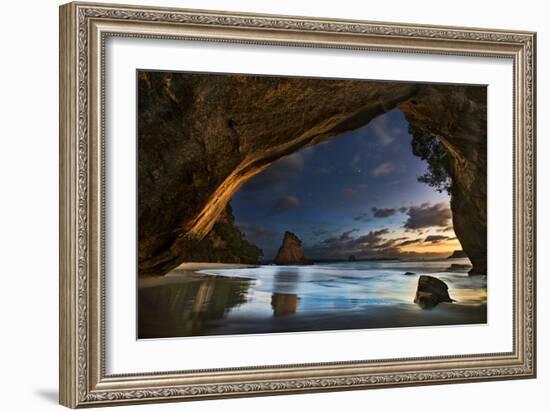 Cathedral Cove-Yan Zhang-Framed Art Print