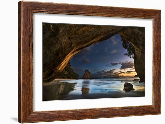 Cathedral Cove-Yan Zhang-Framed Art Print