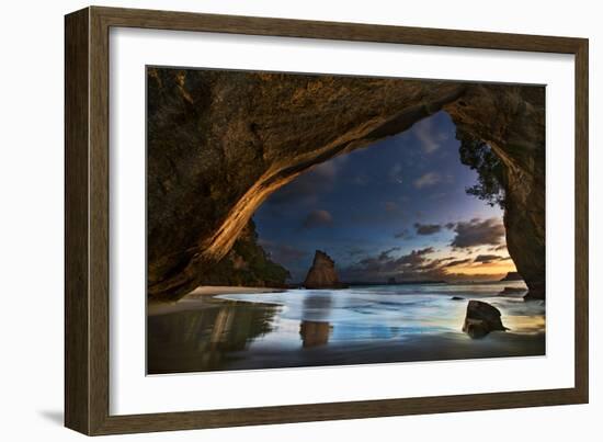 Cathedral Cove-Yan Zhang-Framed Art Print