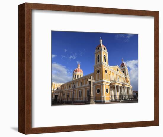 Cathedral De Granada, Park Colon, Park Central, Granada, Nicaragua, Central America-Wendy Connett-Framed Photographic Print