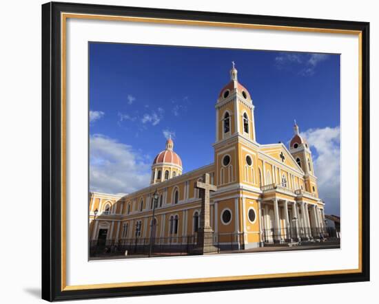 Cathedral De Granada, Park Colon, Park Central, Granada, Nicaragua, Central America-Wendy Connett-Framed Photographic Print