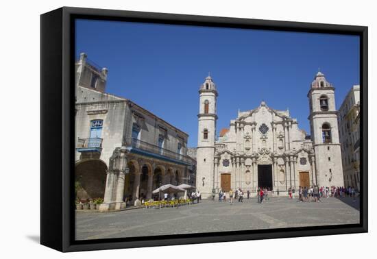 Cathedral de San Cristobal, Plaza de la Cathedral, Old Town, Havana, Cuba-Richard Maschmeyer-Framed Premier Image Canvas