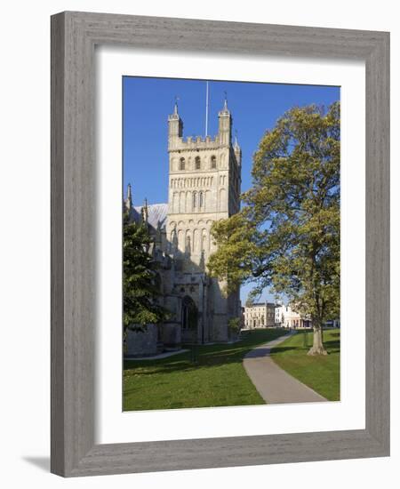 Cathedral, Exeter, Devon, England, United Kingdom, Europe-Jeremy Lightfoot-Framed Photographic Print