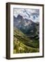 Cathedral Group Of Teton Peaks Rising Above S & N Forks Of Cascade Canyon. Grand Teton NP, Wyoming-Mike Cavaroc-Framed Photographic Print