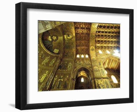Cathedral Interior, Monreale, Palermo, Sicily, Italy, Europe-Vincenzo Lombardo-Framed Photographic Print