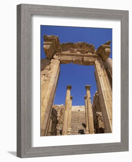 Cathedral, Jarash, Jordan, Middle East-Neale Clarke-Framed Photographic Print