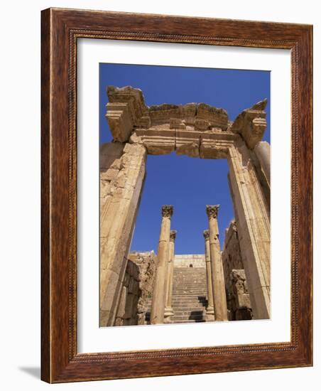 Cathedral, Jarash, Jordan, Middle East-Neale Clarke-Framed Photographic Print