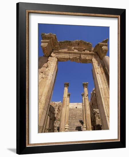 Cathedral, Jarash, Jordan, Middle East-Neale Clarke-Framed Photographic Print