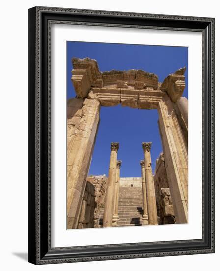 Cathedral, Jarash, Jordan, Middle East-Neale Clarke-Framed Photographic Print