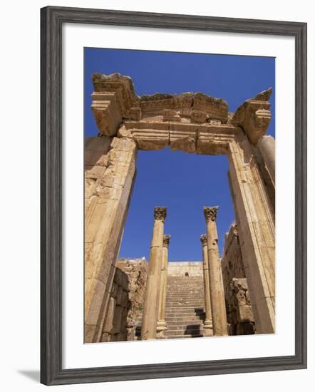 Cathedral, Jarash, Jordan, Middle East-Neale Clarke-Framed Photographic Print