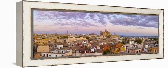 Cathedral La Seu and Old Town Rooftops, Palma De Mallorca, Mallorca, Balearic Islands, Spain-Doug Pearson-Framed Premier Image Canvas