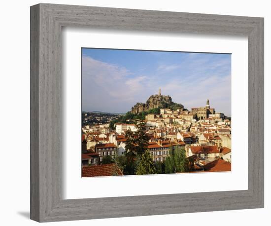 Cathedral Notre Dame, Statue, Haute Loire, Le Puy, France-David Barnes-Framed Photographic Print